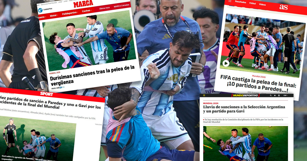 «La pelea de la vergüenza» y «FIFA Fury»: qué dijeron los diarios del mundo sobre el castigo a la Selección tras el Mundial 2026